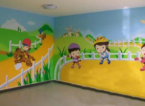 永仁幼儿园墙体彩绘制作流程及注意事项