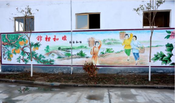 永仁乡镇文化墙 乡风文明焕发新活力